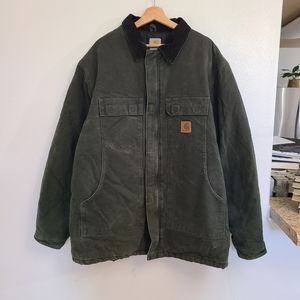 Carhartt Canvas insulated quilted lined jacket